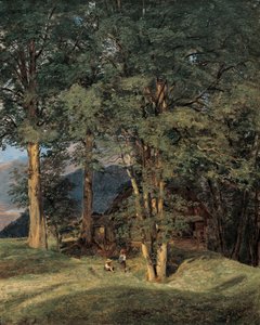 Lönnträd nära Ischl av Ferdinand Georg Waldmuller