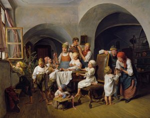 Julmorgon av Ferdinand Georg Waldmuller