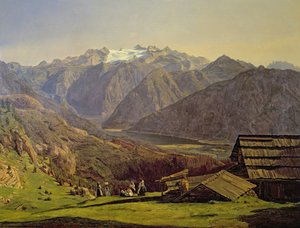 Hallstatter-See av Ferdinand Georg Waldmuller