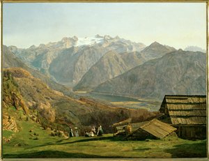 Gosausjön av Ferdinand Georg Waldmuller