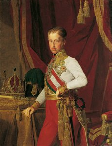Porträtt av kejsar Ferdinand I av Österrike 1793-1875, 1839. av Ferdinand Georg Waldmuller