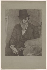 Porträtt av Hendrik Valkenburg Kända samtida skissade till liv (original serietitel) av Ferdinand Hart Nibbrig (signed by artist)