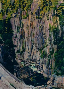 Aare Gorge av Ferdinand Hodler