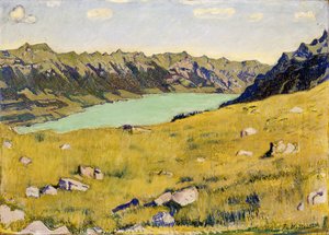 Brienzsjön från Breitlauenen, 1906 av Ferdinand Hodler