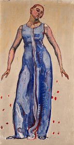 Figur för att se in i oändligheten av Ferdinand Hodler