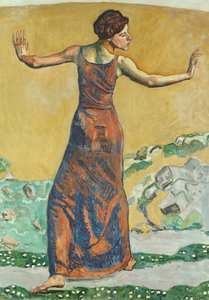 Glad kvinna, 1911 av Ferdinand Hodler