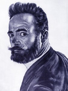 Självporträtt, 1891 av Ferdinand Hodler