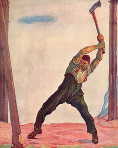 Vedhuggaren, 1910. av Ferdinand Hodler