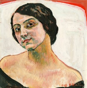 Kvinna med brunt hår, 1913 av Ferdinand Hodler
