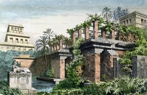 The Hanging Gardens of Babylon, från en serie av 