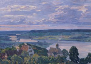 Klingenzell vid floden Rhen av Ferdinand Kruis