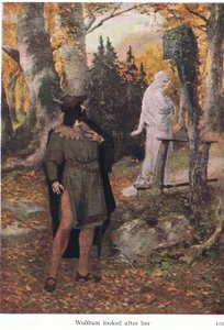 Wolfram tog hand om henne, illustration från The Stories of Wagner