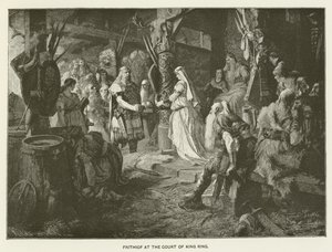Frithiof vid konung Rings hof av Ferdinand Leeke