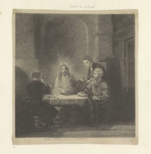 Maaltijd te Emmaus Samling av åttiofem originaltryck (serietitel) av Ferdinand Lehman