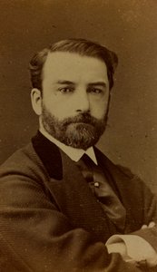 Porträtt av Léon Joseph Florentin Bonnat, fransk målare; visitkort