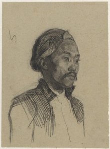 Studie av en javanes av Ferdinand Oldewelt