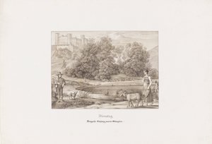 Tisdag - Salzburgs bergsfästning Salzburgs bergsfästning från södra sidan av Ferdinand Olivier