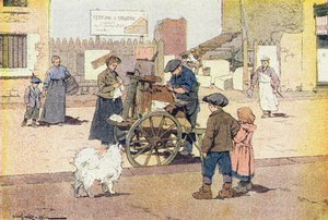 Shakern, i barndomens bildbok, ca 1900 (gravyr) av Ferdinand Raffin