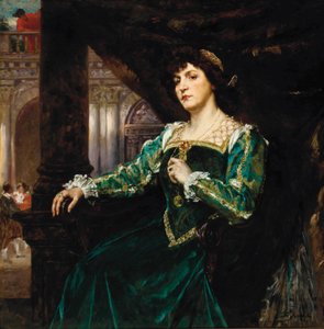 Porträtt av Madame Clemenceau