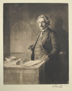 Porträtt av Albert Einstein 1879-1955, 1921