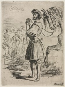 A Lord in the Time of Francis I, 1833. av Ferdinand Victor Eugene Delacroix