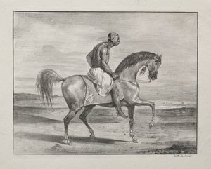 Afrikan till häst, 1823. av Ferdinand Victor Eugene Delacroix