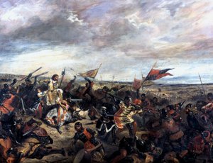 Slaget vid Poitiers 1356, 1830 av Ferdinand Victor Eugene Delacroix