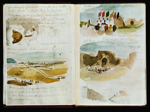 Carnets marocains - Anlända till Meknes ... av Ferdinand Victor Eugene Delacroix