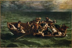 Le naufrage de Don Juan Don Juan skeppsbruten ... av Ferdinand Victor Eugene Delacroix