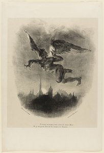 Mefistofeles i luften (frontispice från Faust) av Ferdinand Victor Eugene Delacroix