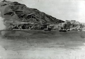 Mers El-Kebir, Algeriet (wc på papper) (bw foto) av Ferdinand Victor Eugene Delacroix
