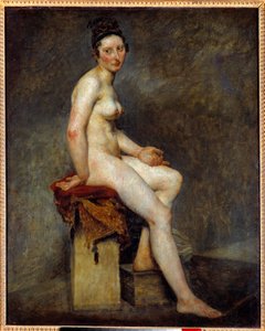 Sitter naken säger fröken Rose. Målning av Eugene Delacroix (1798-1863)