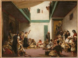 Judiskt bröllop i Marocko ... av Ferdinand Victor Eugene Delacroix