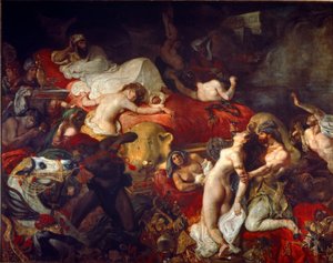 Sardanapalus död av Ferdinand Victor Eugene Delacroix
