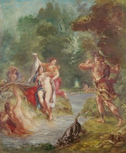 De fyra årstiderna, Sommar: Diana och Actaeon, 1862 av Ferdinand Victor Eugene Delacroix