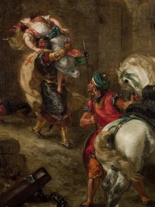 Våldtekten av Rebecca av Ferdinand Victor Eugene Delacroix