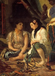 Kvinnorna i Alger i sin detaljlägenhet. Målning av Eugene Delacroix av Ferdinand Victor Eugene Delacroix