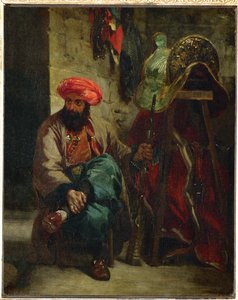 Turk med sadel ... av Ferdinand Victor Eugene Delacroix