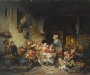Byskolan av Ferdinand de Braekeleer the Elder