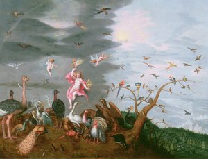 An Allegory of Air (olja på koppar)