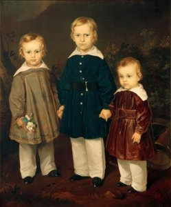 F. v. Rayski, de tre sönerna till Freiherr von Bechtolsheim