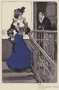 Ett fall av felaktig identitet (färg litho) av Ferdinand von Reznicek