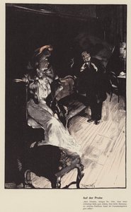 Ett test (färg litho) av Ferdinand von Reznicek