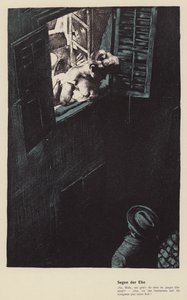 Äktenskapets välsignelser (färg litho) av Ferdinand von Reznicek