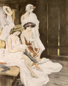 Hör du, nu visslar han Rheingold, han tar säkert på sig badbyxorna. av Ferdinand von Reznicek