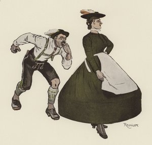 Schuhplattler av Ferdinand von Reznicek