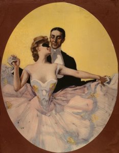 Dansande par av Ferdinand von Reznicek