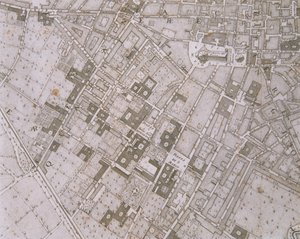 Karta över Florens, 1731 av Ferdinando Ruggeri