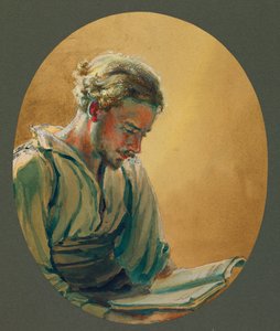 En ung man läser i Gustrow av Fernand Barbier