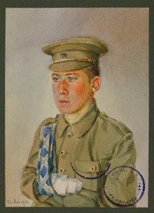 Georges Haskell , brittisk soldat vid Royal Scott Brighton, Gustrow
